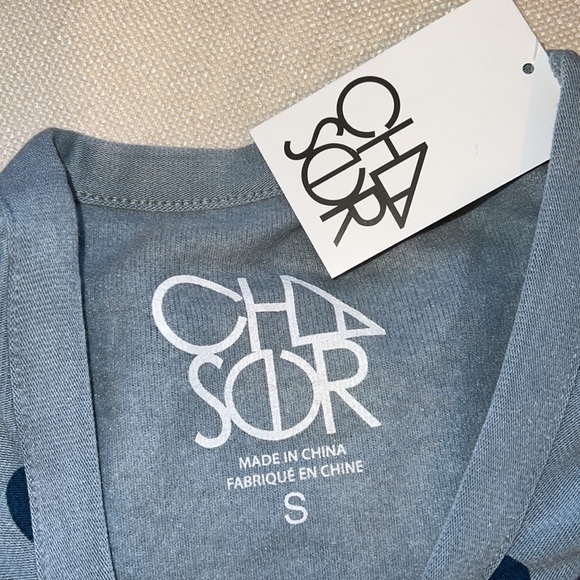 NWT Chaser Blue top with hearts - Picture 7 of 7